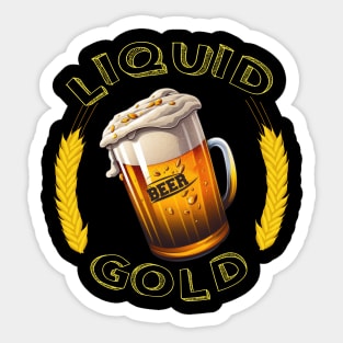 Beer - Liquid Gold Sticker